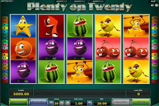 Plenty On Twenty Slot Online